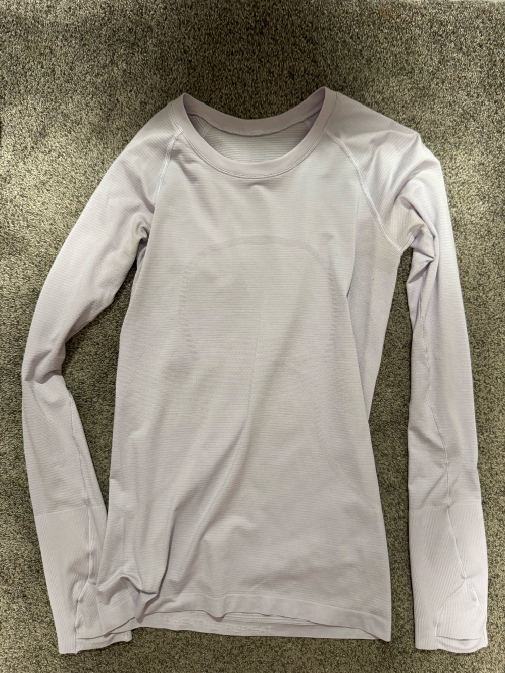 Light Lavender Thermal Long Sleeve Top